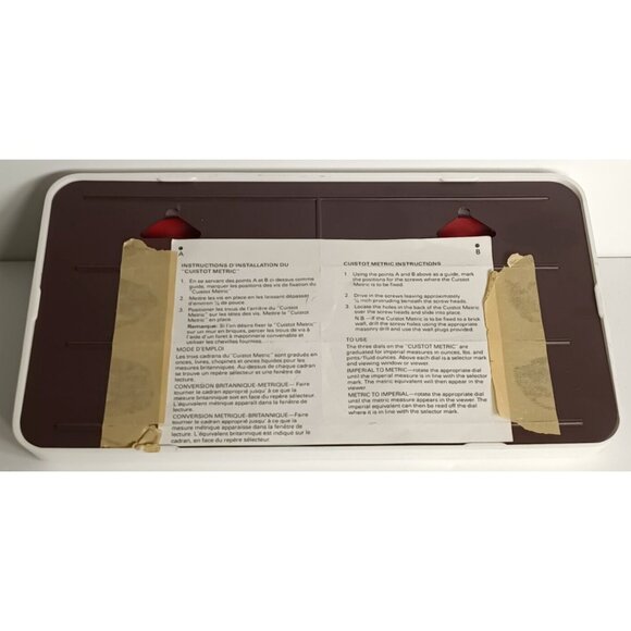 Vintage Cuistotmetric Dial Metric Converter England Imperial to metric converter - Picture 3 of 5